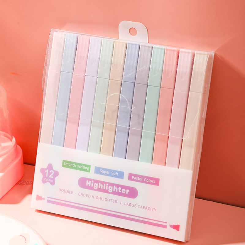Stabilo Marker Boss - 12 sztuk/zestaw podwójna końcówka zakreślacze Kawaii
