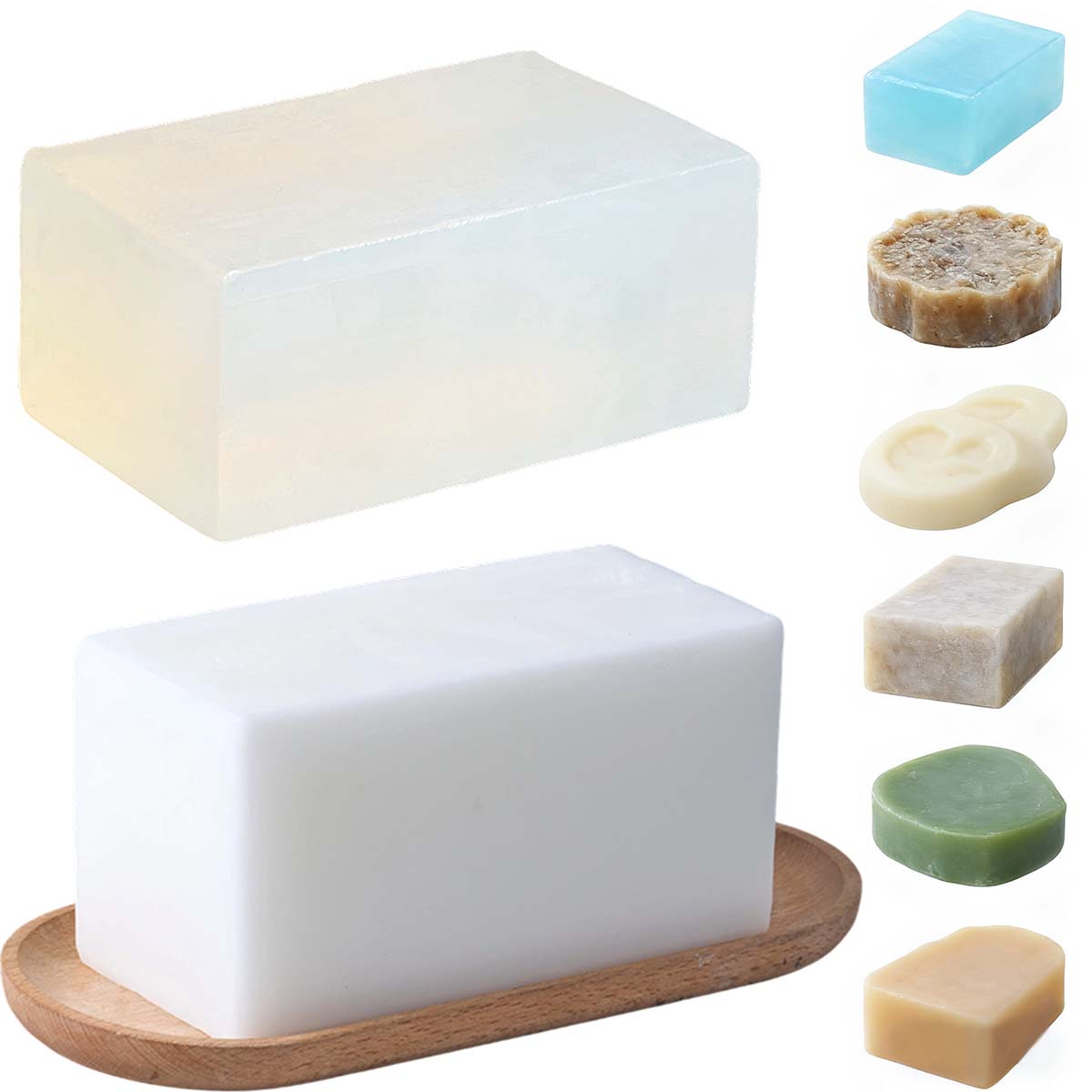 Soap Making Base - 1000g Przezroczysta biała baza mydlarska DIY