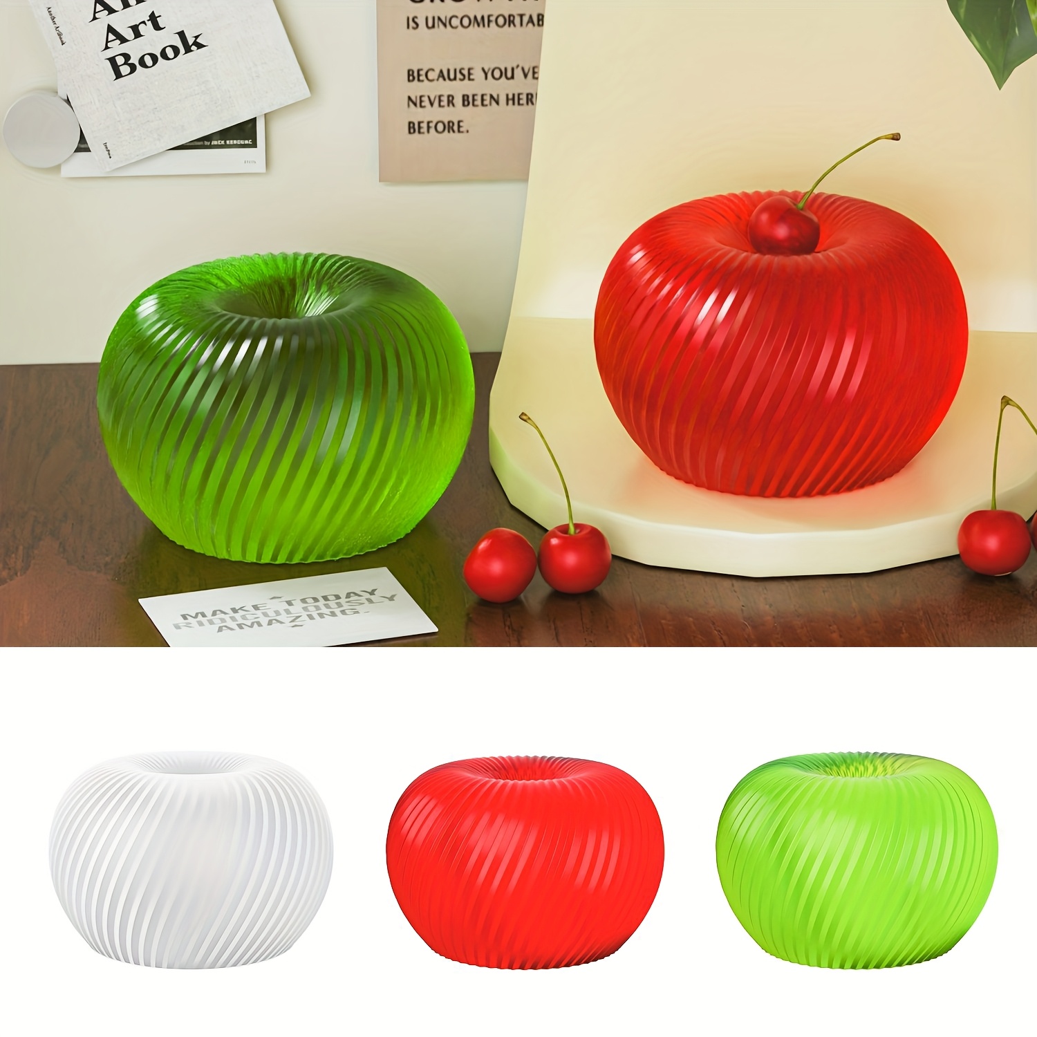 Soap Making Material - Modna, czerwona silikonowa forma w kształcie