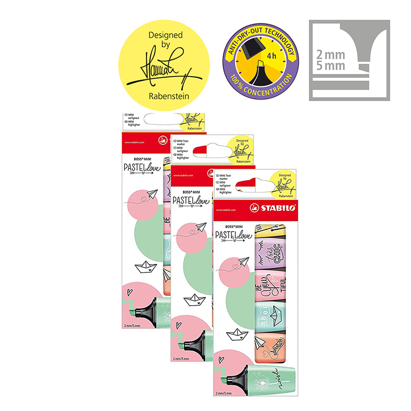 STABILO BOSS MINI Pastellove - – Stabilo Marker Boss recenzja i cena