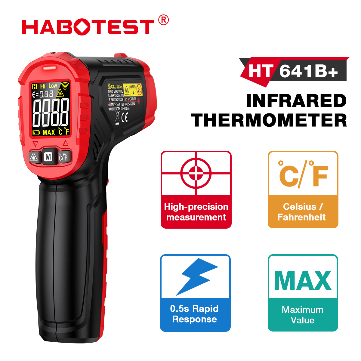 Termometr na podczerwień HABOT – Soap Making Thermometer recenzja i cena