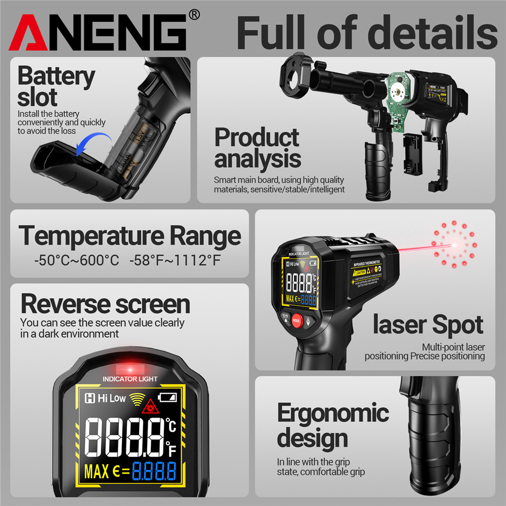 ANENG TH203 Inteligentny przem – Soap Making Thermometer recenzja i cena