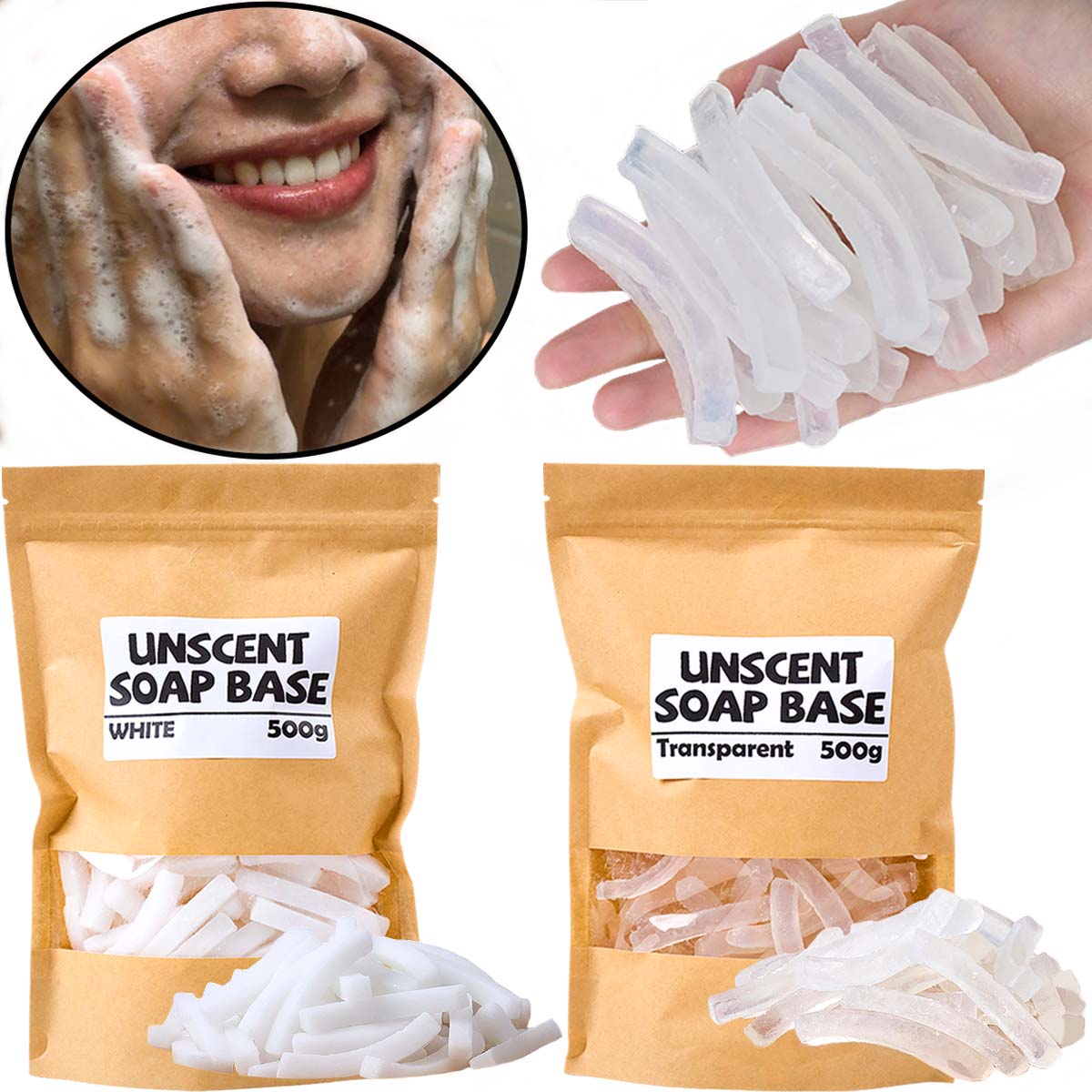500g Przezroczysta Biała Baza  – Soap Making Base recenzja i cena